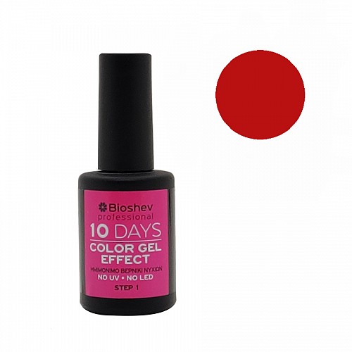 Bioshev 10 Days Color Gel Effect Βερνίκι Χωρίς Φουρνάκι Step 1 217 11ml
