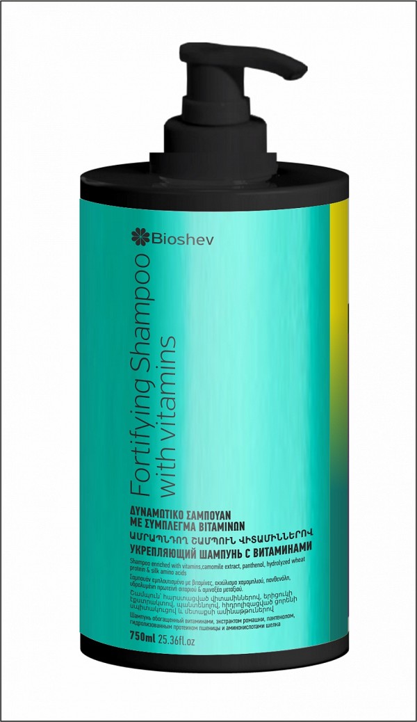 BIOSHEV SHAMPOO FORTIFYING WITH VITAMINS 750ML